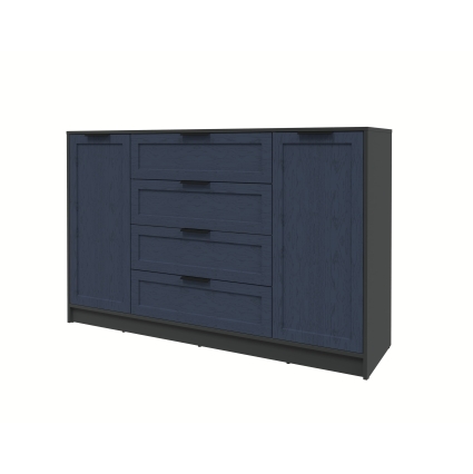 Тумба Тренд КТ-Т160 (Антрацит ЛДСП/ Дуб королевский ЛМДФ) Ш1600 В1020 Г451